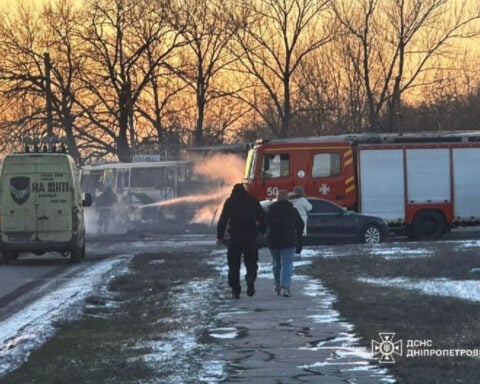 Russian drone strike on bus in Ukraine kills 12 miners