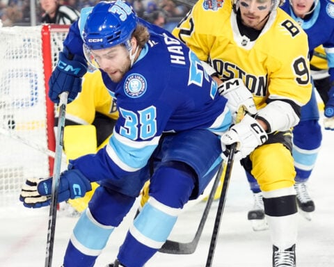 Lightning's historic four-goal comeback stuns Bruins in NHL Stadium Series