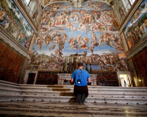 Michelangelo's 'The Last Judgment' fresco undergoes 3-month cleaning at Sistine Chapel