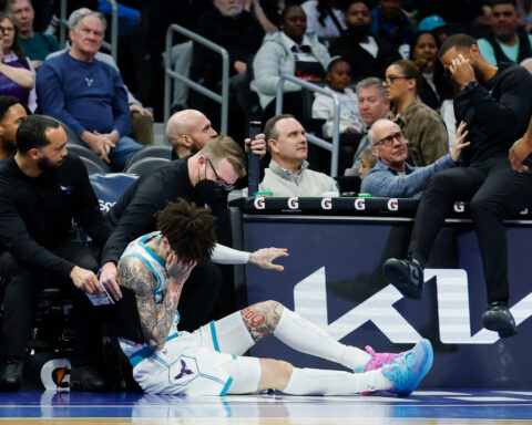 Hornets coach left feeling 'foolish' after collision leaves LaMelo Ball with a gash above his eye