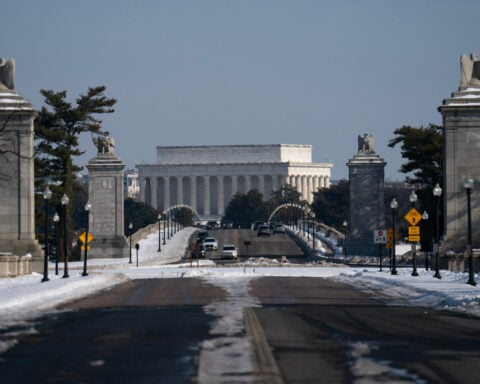 Trump says Washington has waited 200 years for the arch he wants to build. Not quite