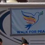 'Aloka the Peace Dog' honored in Central Virginia as he joins monks on Walk for Peace
