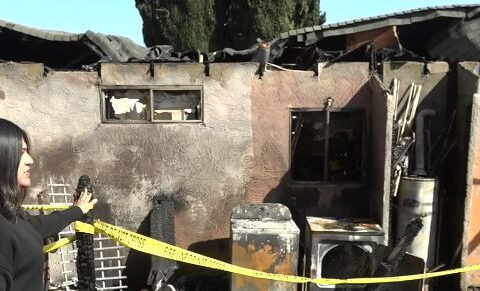 Woman escapes apartment fire barefoot, searches for missing pets