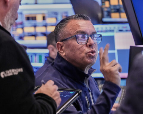 Falling tech stocks and a plunge for bitcoin hit Wall Street