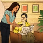 Coworkers of different generations mentor each other to reduce workplace misunderstandings