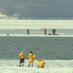 Police, rescue crews save skaters stuck on chunk of drifting ice