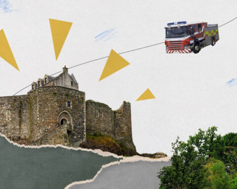 The sisters who got stuck in a Scottish castle