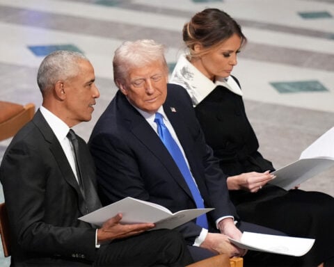 Trump shares a racist video that depicts the Obamas as primates