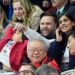 Vance attends Olympic skating, then meets with Italian Prime Minister Meloni