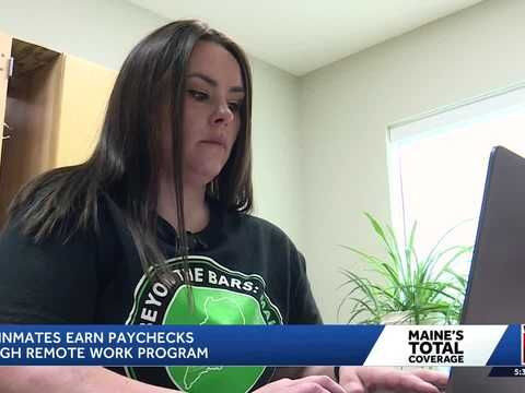 Maine inmates earn paychecks through remote work program