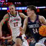 Ejiofor leads No. 22 St. John's past No. 3 UConn 81-72 at MSG, ending Huskies' 18-game win streak