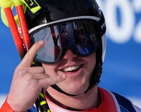 Franjo von Allmen of Switzerland wins men's downhill, first gold medal of Milan Cortina Games