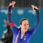 Speedskater Francesca Lollobrigida wins host Italy's first gold medal of the Milan Cortina Olympics