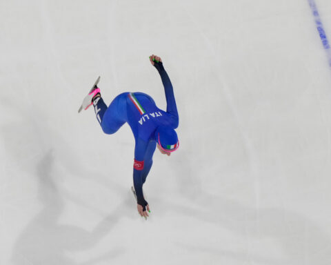 Speedskater Francesca Lollobrigida wins host Italy's first gold medal of the Milan Cortina Olympics