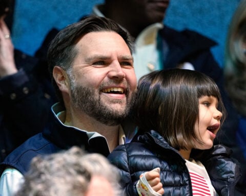 JD Vance and Jake Paul watch U.S. women's hockey team together at the Winter Olympics