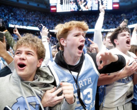 Seth Trimble hits late 3 to lift No. 14 UNC past No. 4 Duke 71-68 in stunning rivalry finish