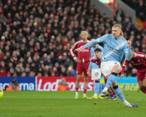 Haaland seals dramatic 2-1 win for Man City at Liverpool to boost Premier League title challenge