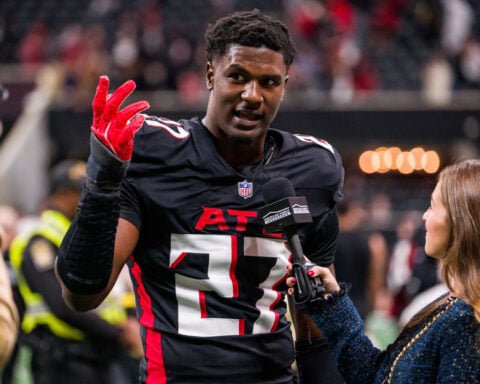 Falcons face new questions about Pearce's future with the team as pass-rush leader faces charges