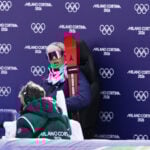 Breezy Johnson hands US teammate Mikaela Shiffrin a slim lead in women's combined