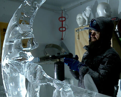 Ice sculptor from Jupiter Farms wins gold at Cultural Olympics in Milan