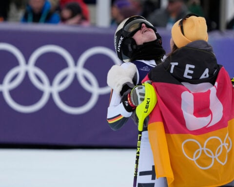 Raedler and Huber of Austria win team combined at the Olympics, Mikaela Shiffrin is 4th