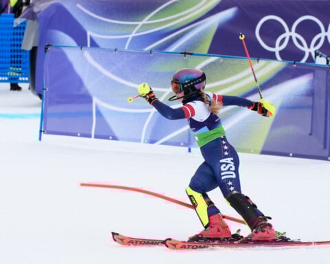 Mikaela Shiffrin's fourth Olympics begin with a sluggish slalom and a fourth-place finish