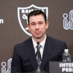 Raiders introduce new coach Klint Kubiak with a nod to their storied past