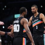 Victor Wembanyama scores 37 of 40 in 1st half, leading Spurs to 136-108 win over short-handed Lakers