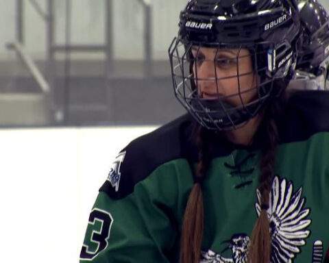 Mother joins son's hockey team, embraces game and family bonds