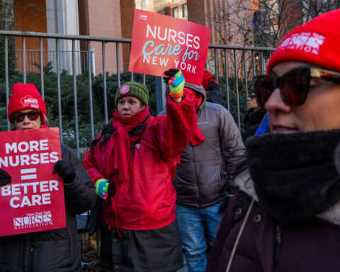 Nurses on strike in New York approve new contracts at 2 of 3 hospital systems