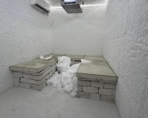 Spa opens unique 'Snow Room' cold therapy