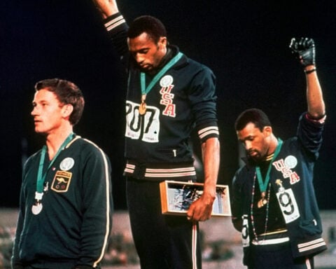 Ukrainian athlete tests the Olympic rules on free speech — and gets disqualified