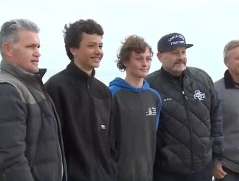 Santa Cruz surfers hailed for rescuing family of 6 after boat capsizes