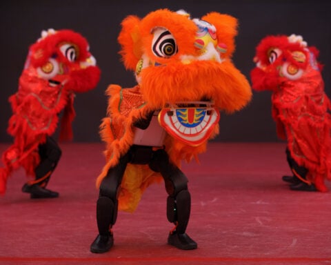 People — and robots — are getting ready to celebrate the Lunar New Year in China