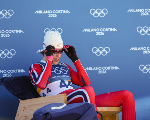 Norway’s Klaebo makes history on skis, ties all-time Winter Olympics gold record