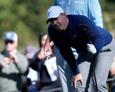 Bhatia and Hisatsune share Pebble Beach lead. Travis Kelce and amateurs head home