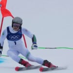 Brazil's Pinheiro Braathen leads GS after 1st run, seeking South America’s 1st medal at Winter Games