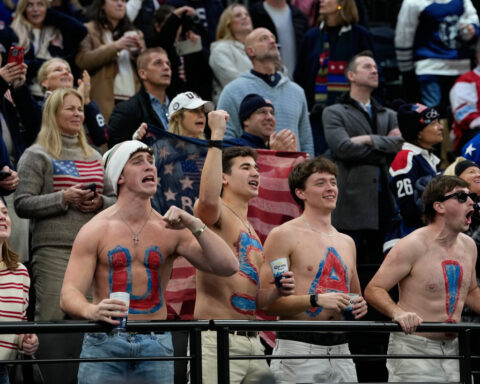 Fans who raised Greenland's flag at US-Denmark Olympic hockey game say it was a pro-European gesture