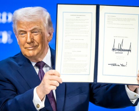 Trump says Board of Peace will unveil $5 billion in Gaza reconstruction pledges at inaugural meeting