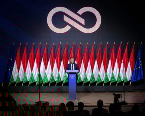 Hungarian opposition leader Magyar vows to pull Hungary back toward the West in campaign launch