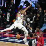 Scottie Barnes' OT 3-pointer sends Stars past World in the first clash at the NBA All-Star Game