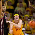 Nate Heise hits go-ahead 3-pointer in No. 6 Iowa State's 70-67 win over No. 2 Houston