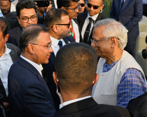 Bangladesh’s new prime minister is sworn in after his party’s landslide election win