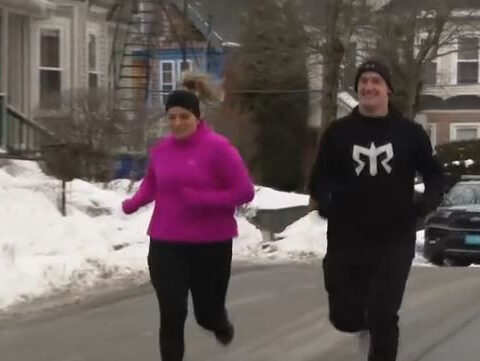 Hospital sweethearts take on Boston Marathon together