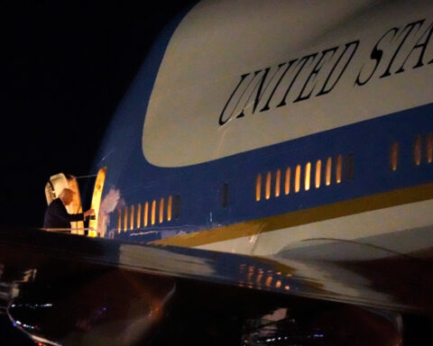 Air Force One will be painted red, white and blue as Trump has hinted, US military says