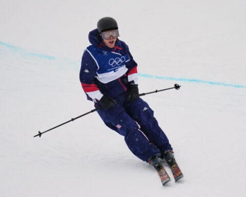 Olympic freeskier Hunter Hess flashes an 'L' sign, says he stands by his statement and loves the USA