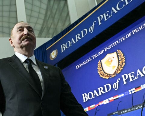 Protesters say they were attacked by bodyguards for Azerbaijan president after Trump’s Board of Peace meeting