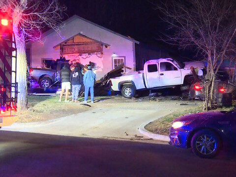 'It was just so scary': Driver takes off after truck slams into southwest Oklahoma City home