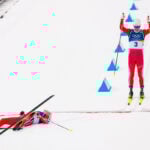 Klaebo becomes 1st athlete to win 6 golds at a Winter Games as Norway sweeps 50km mass start