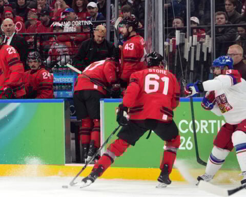 Injured Canada captain Sidney Crosby's status uncertain for the Olympic gold medal game